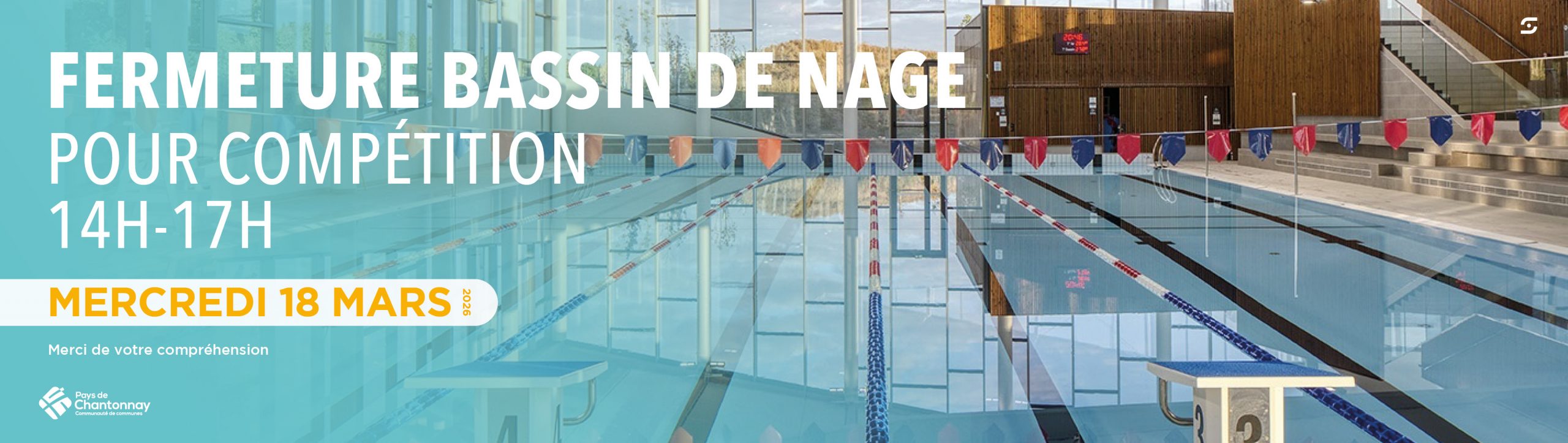 FERMETURE BASSIN DE NAGE