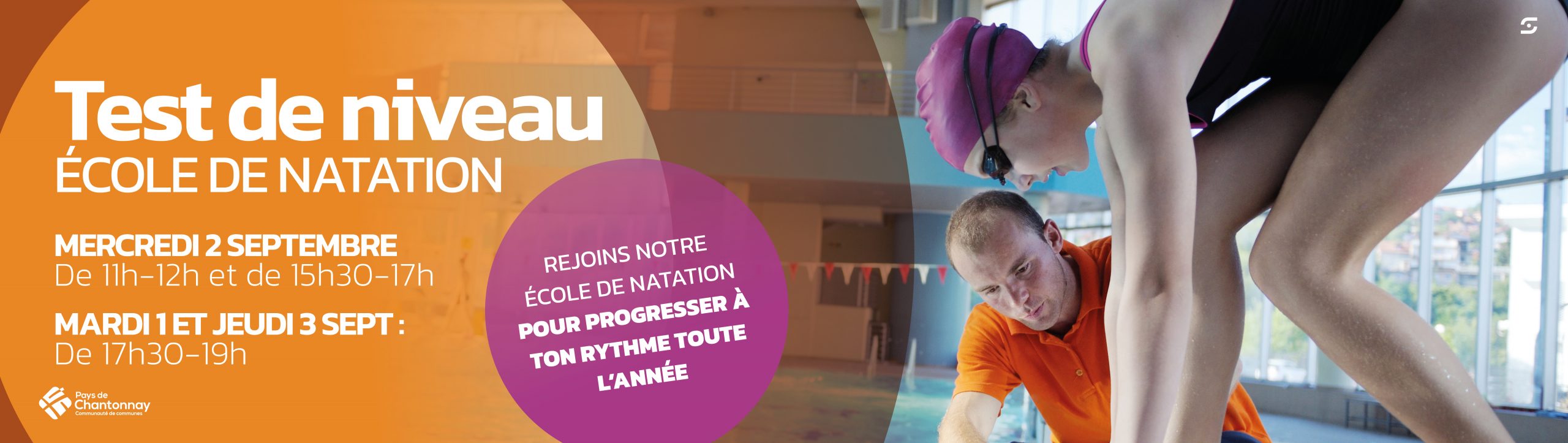 TEST DE NIVEAU ÉCOLE DE NATATION